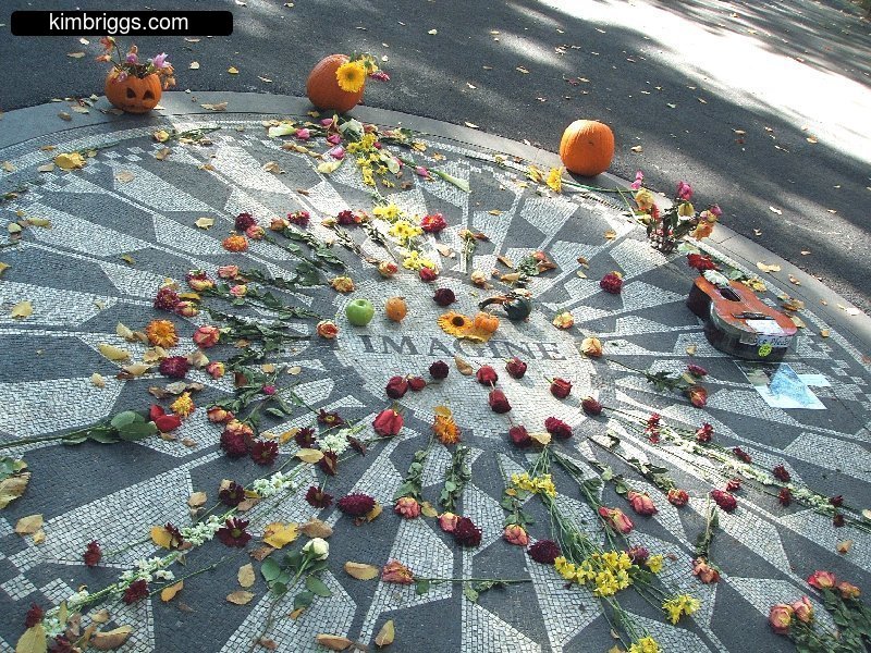 Imagine mosaic in Strawberry Fields in Central Park, NYC.