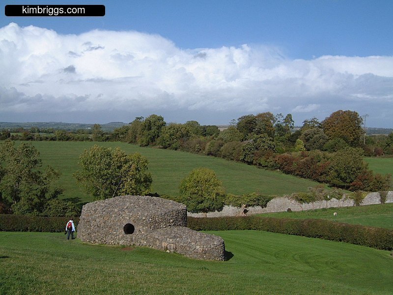 Small stone dome in Irish countryside.