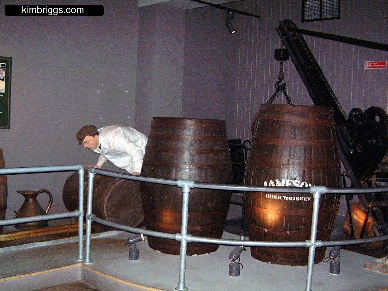 Old Jameson distillery display.