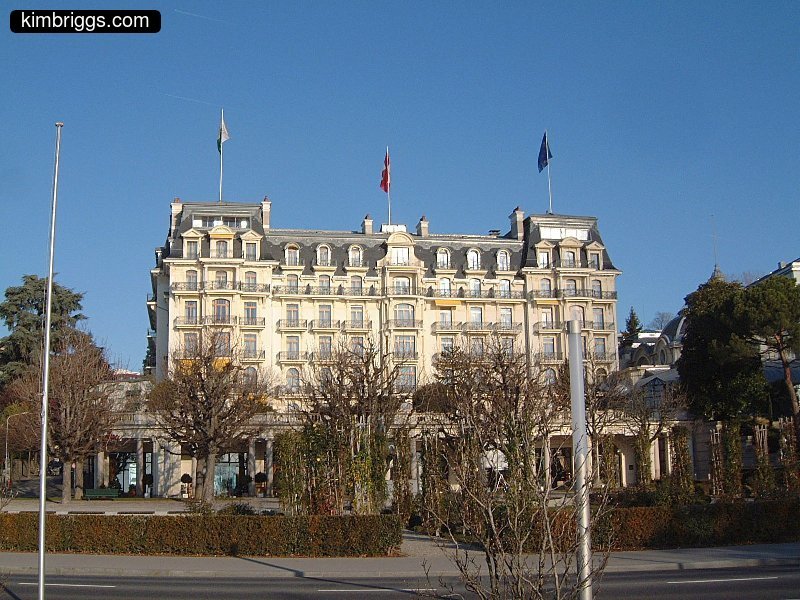 Beau-Rivage Palace Hotel in Ouchy, Switzerland.