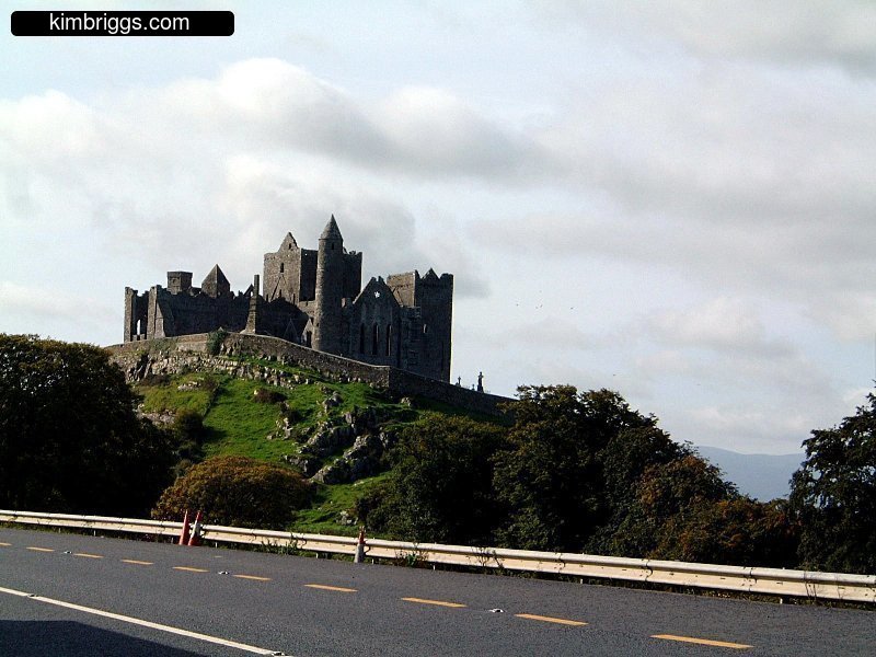 Castle ruins above Cashel Ireland.