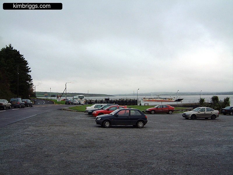 Queuing for Shannon Ferry in Ireland.