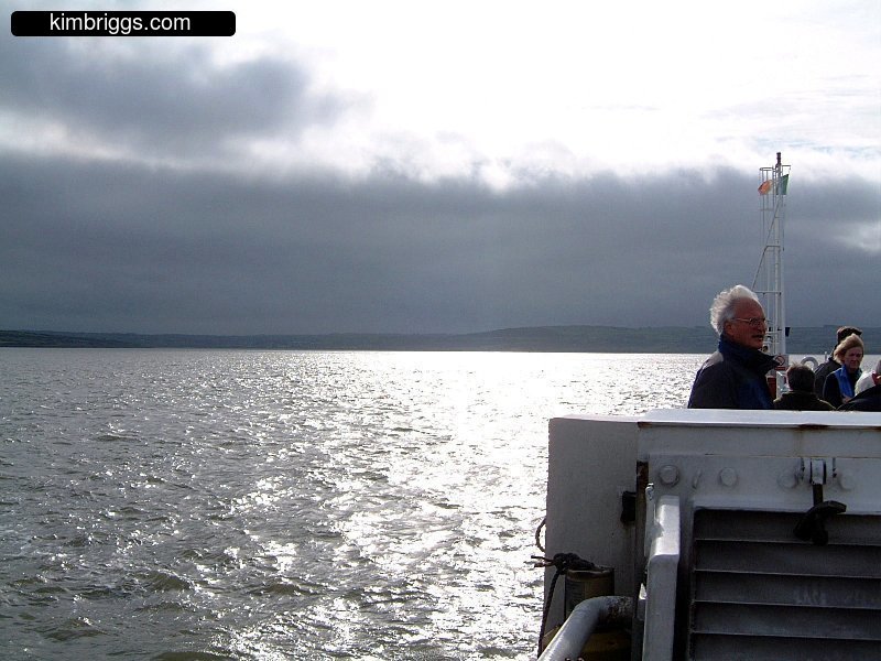 View from Shannon Ferry on cloudy day.