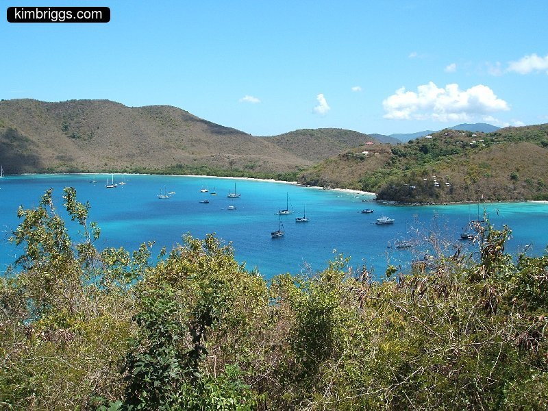 St. John USVI landscape scenery.