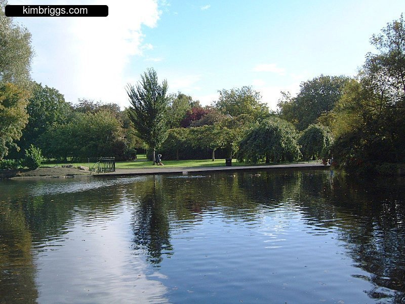 Pond in St Stephen's Green in Dublin.