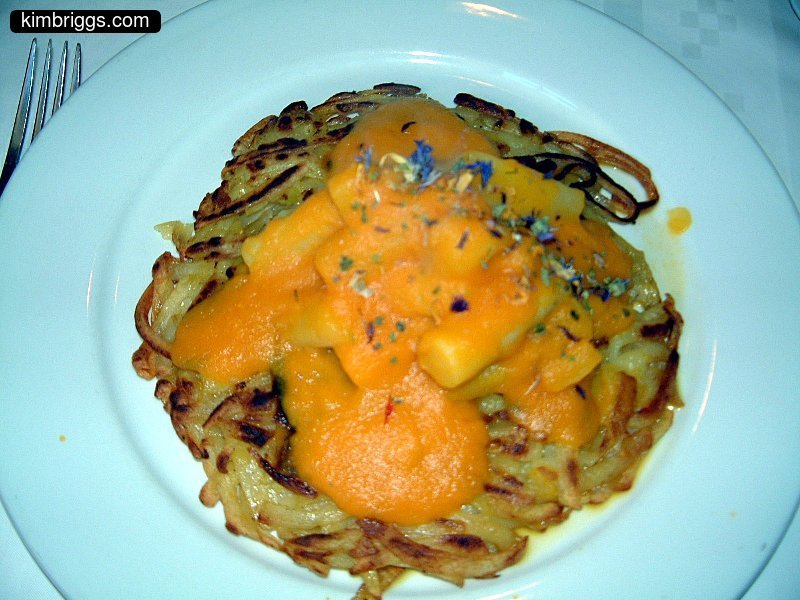 Cheese Rösti potato dish.