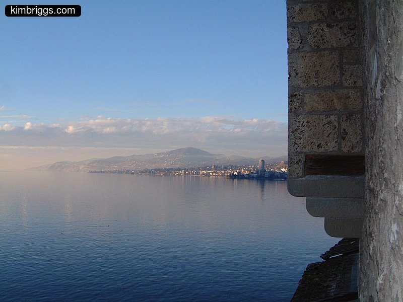 City of Montreux viewed from Castle Chillon.