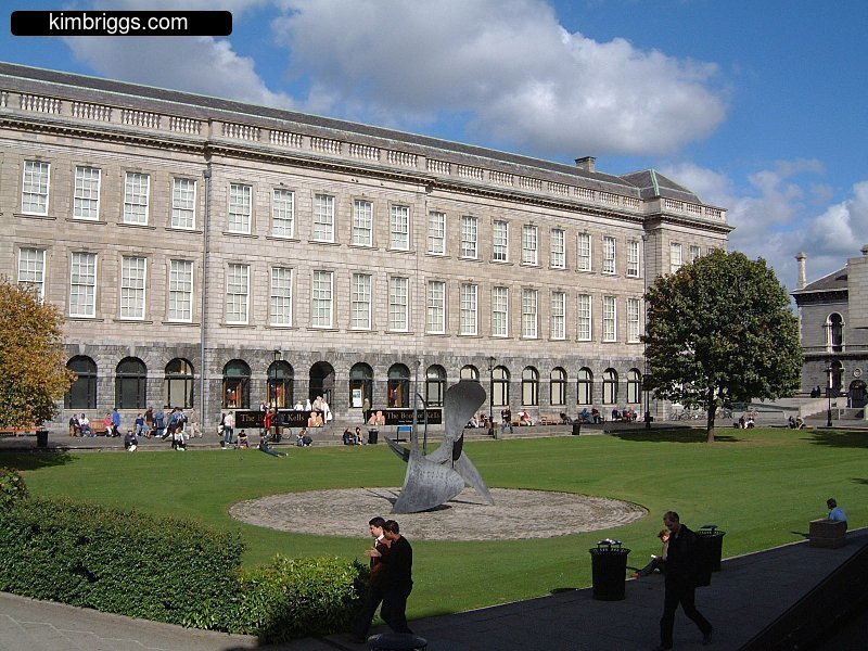 Trinity College courtyard, Dublin Ireland.